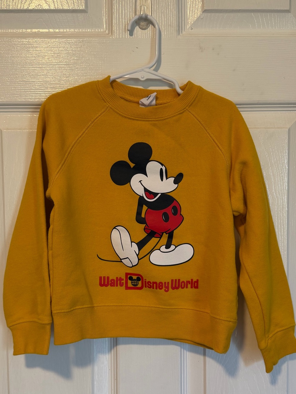 🆕Disney Kids' Mickey Mouse Mustard Crewneck Sweatshirt